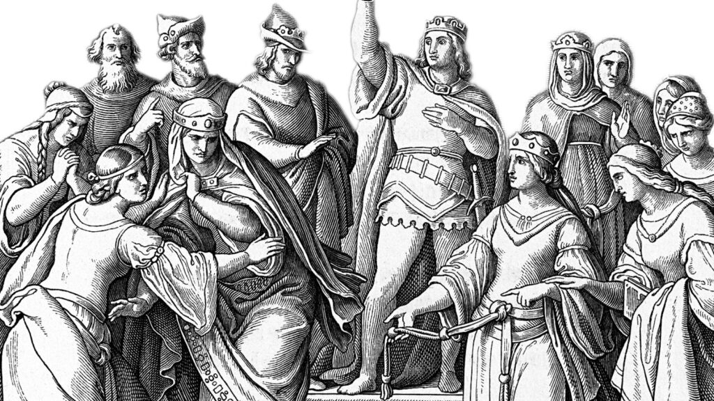 Mutter Der Kriemhild Im Nibelungenlied 028 - Nibelungen | Das Kriemhild-Lied - Flurfunk Geschichte