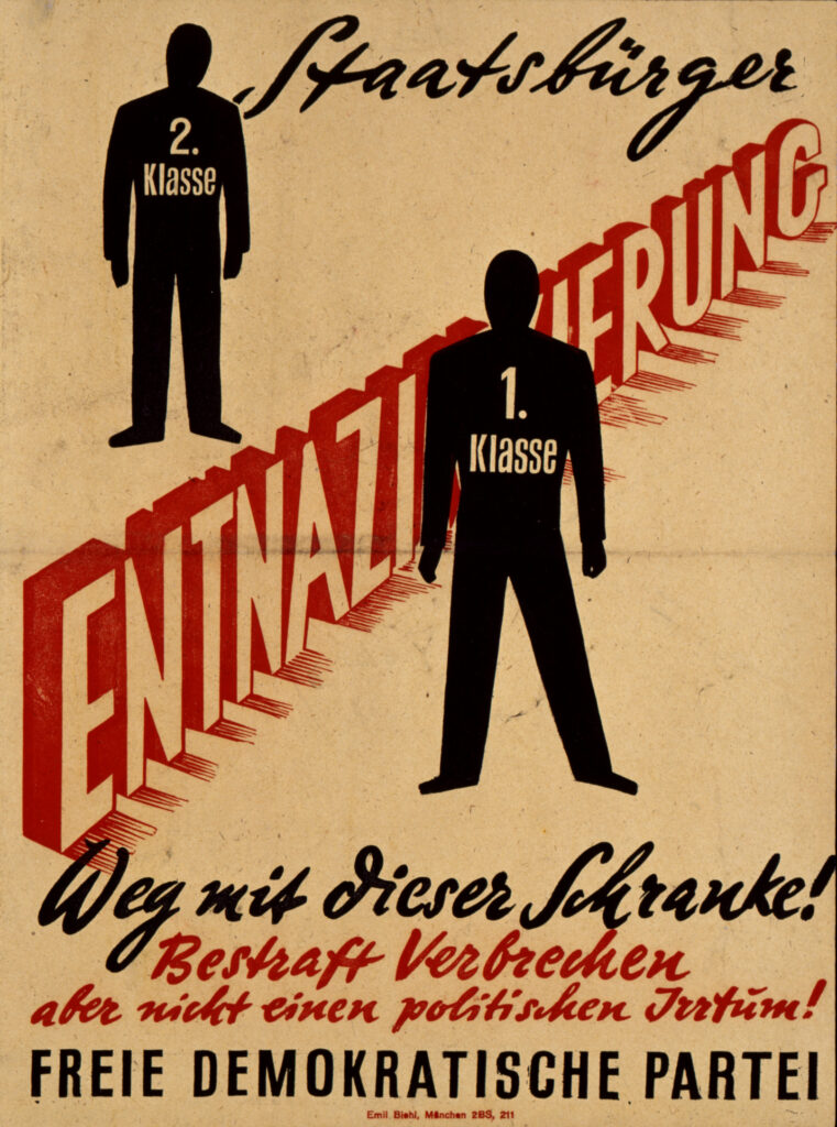 Wahlplakat der FDP, 1949
